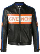 Givenchy Logo Biker Jacket - Black