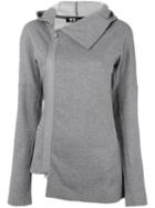Y-3 Asymmetric Hem Zipped Sweatshirt, Women's, Size: Xs, Grey, Cotton