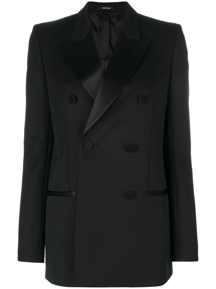 Maison Margiela Peaked Lapel Double Breasted Blazer - Black