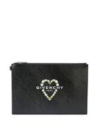 Givenchy Floral Logo Print Clutch Bag - White