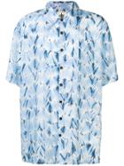 Forcerepublik Oversized Short-sleeved Shirt - Blue