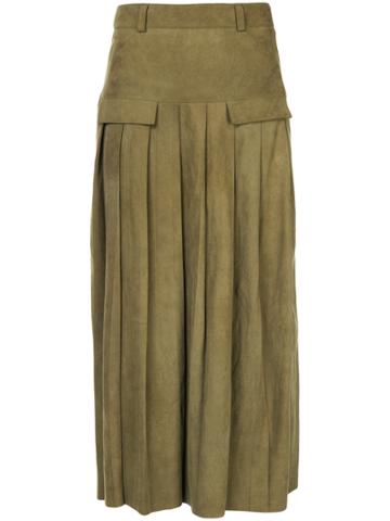 Kitx Intuitive Pleat Skirt - Green