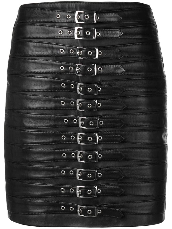 Manokhi Buckle Detail Fitted Skirt - Black