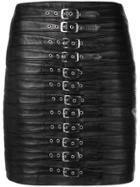 Manokhi Buckle Detail Fitted Skirt - Black