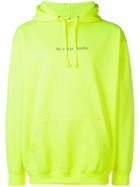 F.a.m.t. Slogan Hooded Sweatshirt - Yellow