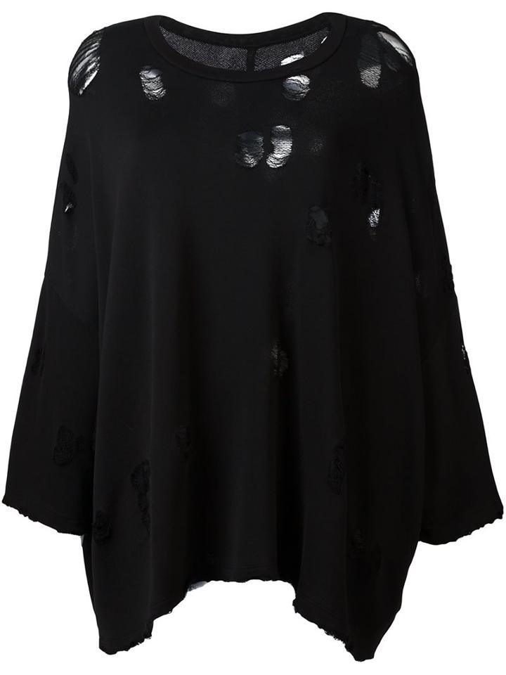 Unravel Frayed Flared Sweatshirt