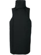 Rick Owens Sleeveless Padded Coat, Men's, Size: 48, Black, Cotton/polyamide