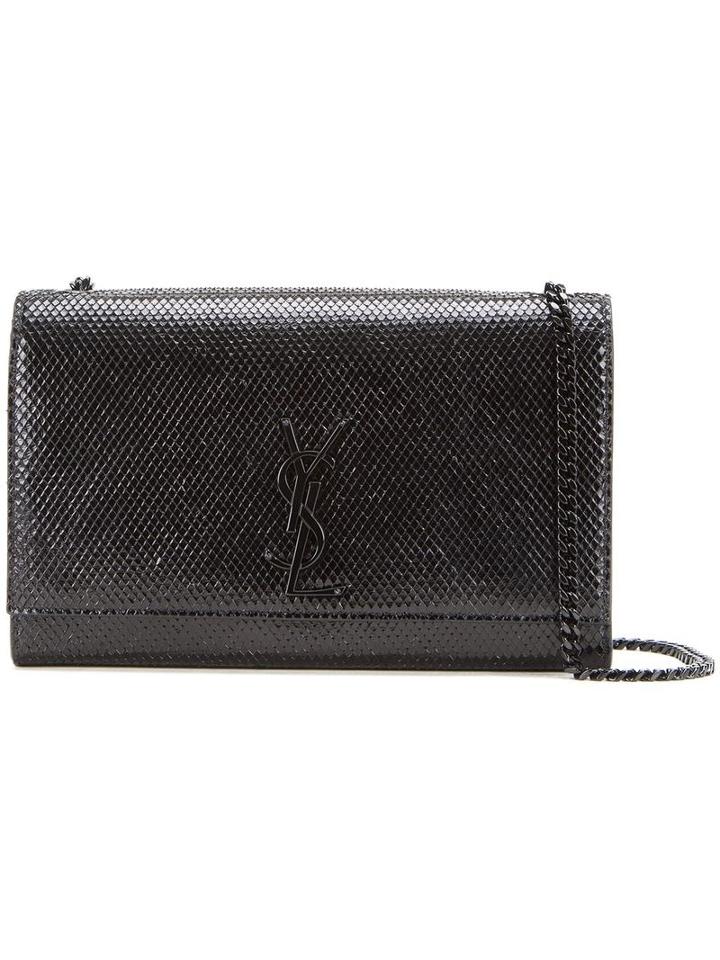 Saint Laurent Medium 'monogram' Satchel Bag, Women's, Black
