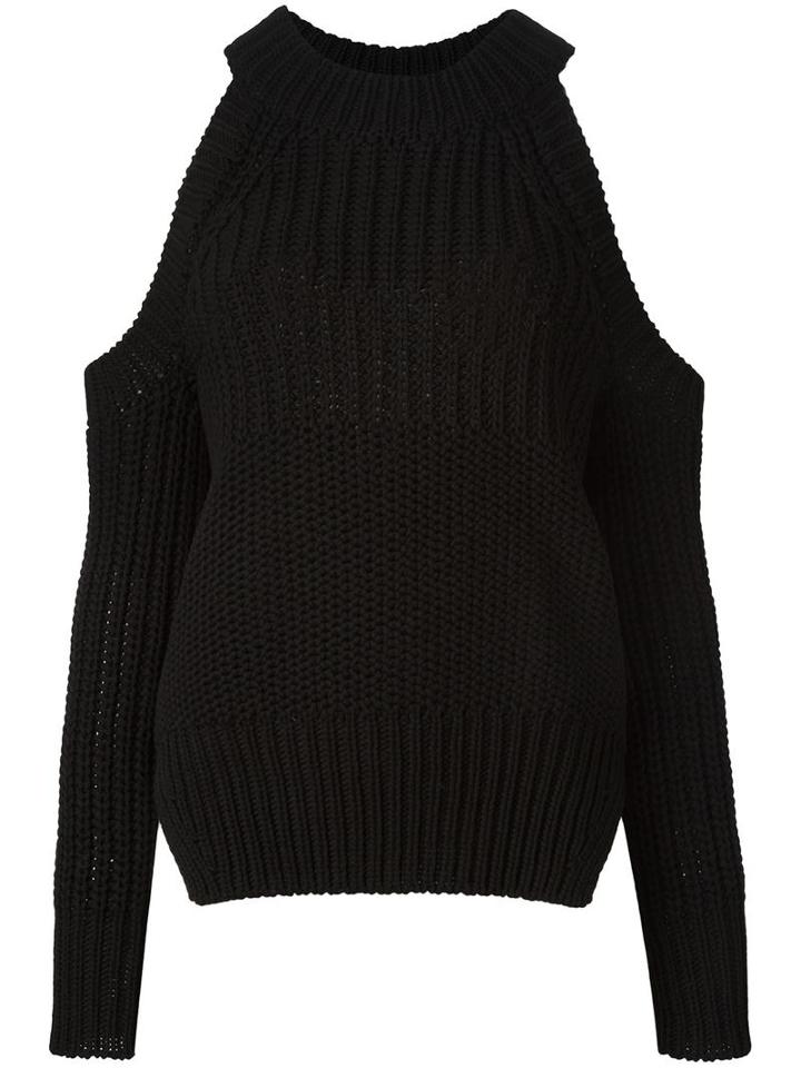 Diesel Black Gold Cut-off Shoulders Jumper, Women's, Size: Small, Cotton