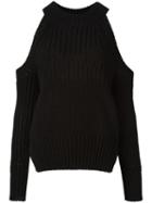 Diesel Black Gold Cut-off Shoulders Jumper, Women's, Size: Small, Cotton