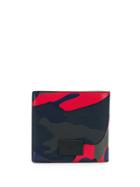 Valentino Valentino Garavani Bi-fold Camouflage Wallet - Blue