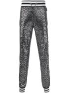 Philipp Plein Logo Drawstring Trousers - Silver