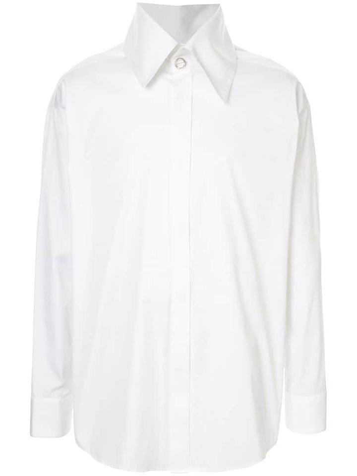 Wooyoungmi Wide Collar Shirt - White