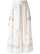 Temperley London Juniper Skirt, Women's, Size: 10, Nude/neutrals, Viscose/polyester
