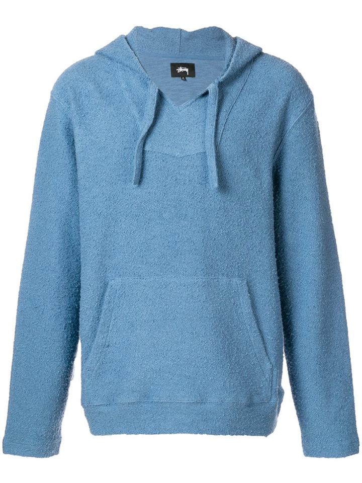 Stussy Textured Hoodie - Blue