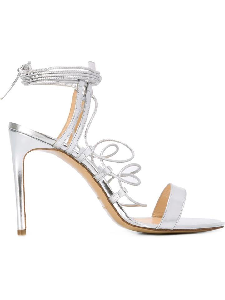 Bionda Castana Viola Sandals, Women's, Size: 38.5, Grey, Calf Leather/leather