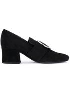 Dorateymur Round Buckle Pumps - Black