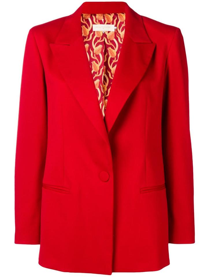 L'autre Chose Wide Lapels Blazer - Red