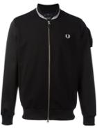 Fred Perry X Art Comes First Tipped Trackjacket, Men's, Size: 40, Black, Cotton/polyester