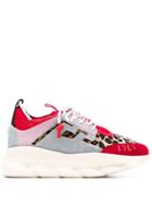Versace Chain Reaction Multi-textured Sneakers