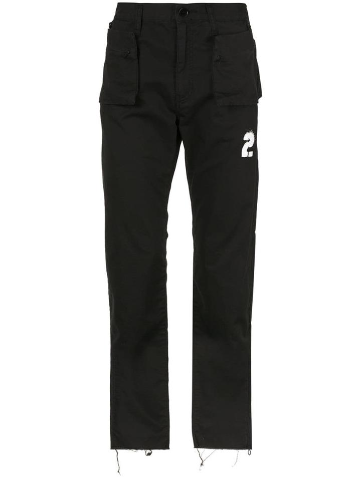 Undercover Straight-cut Cargo Trousers - Black