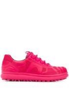Camper Lab Perforated Lace-up Sneakers - Pink