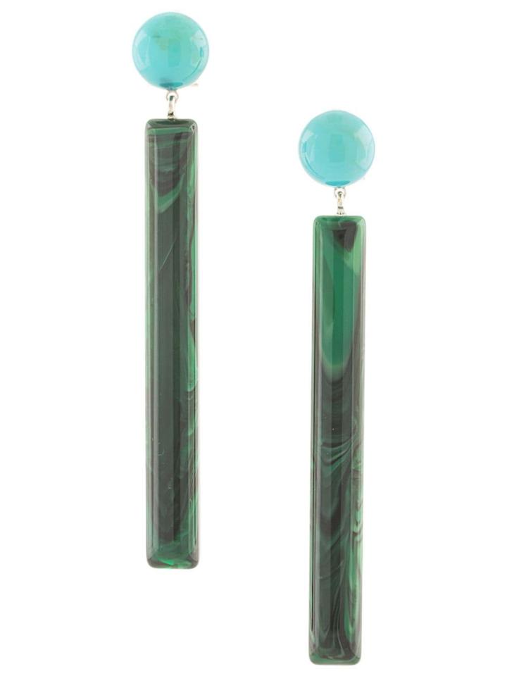 Rachel Comey Matchstick Geometric Earrings - Green