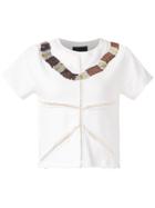 Andrea Bogosian Embroidered Sweatshirt Blouse - White