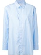 Mackintosh - Classic Boyfriend Fit Shirt - Women - Cotton - 34, Blue, Cotton