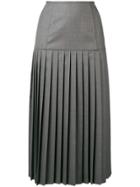 Thom Browne Corset Yoke Pleated Skirt - Grey