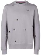 Ps By Paul Smith Palm Embroidered Sweatshirt - Grey