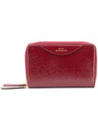 Anya Hindmarch Stack Double Wallet In Bright Red Circus With Naplak