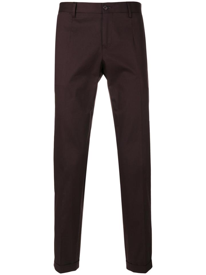 Dolce & Gabbana Skinny Trousers - Red