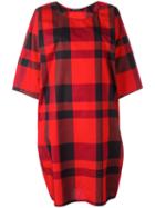 Sofie D'hoore - Checked Midi Dress - Women - Cotton - 34, Red, Cotton