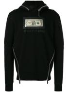 Philipp Plein Dollar Bill Hoodie - Black