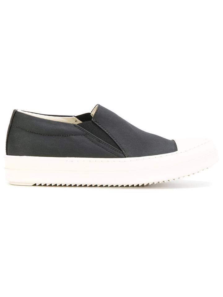 Rick Owens Drkshdw Contrast Slip-on Sneakers - Black