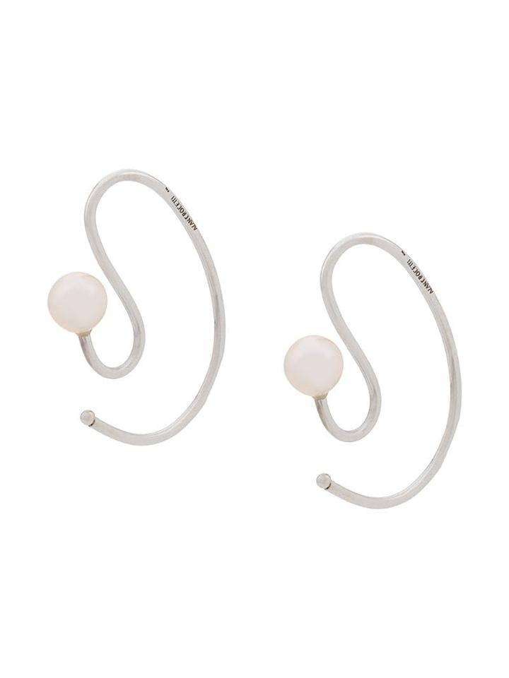 Alan Crocetti Pearl Core Earpiece - Silver