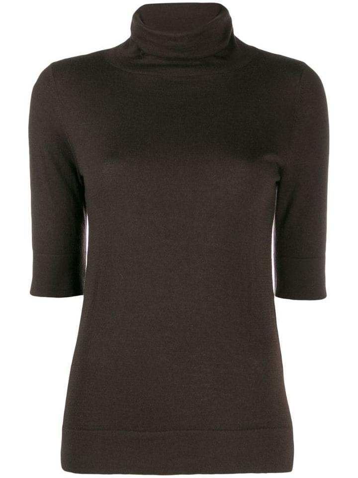 Snobby Sheep Roll Neck Sweatshirt - Brown