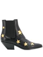 Saint Laurent West Star Ankle Boots - Black