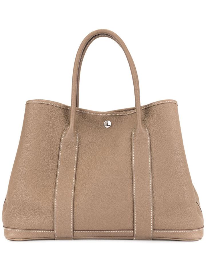 Hermès Vintage Garden Party Handbag - Brown
