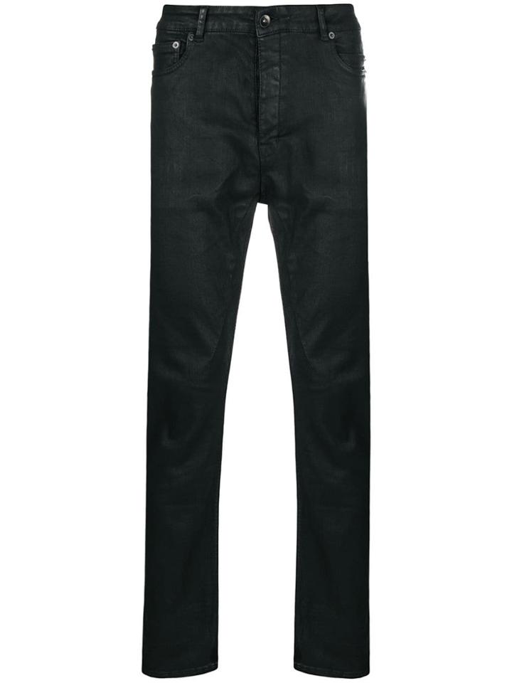 Rick Owens Drkshdw Shine Effect Jeans - Black