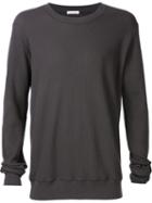 Tomas Maier Crew Neck Sweatshirt, Men's, Size: M, Grey, Cotton