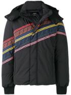 Fendi Striped Padded Jacket - Black