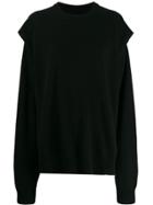 Maison Margiela Sleeve Cutout Sweatshirt - Black