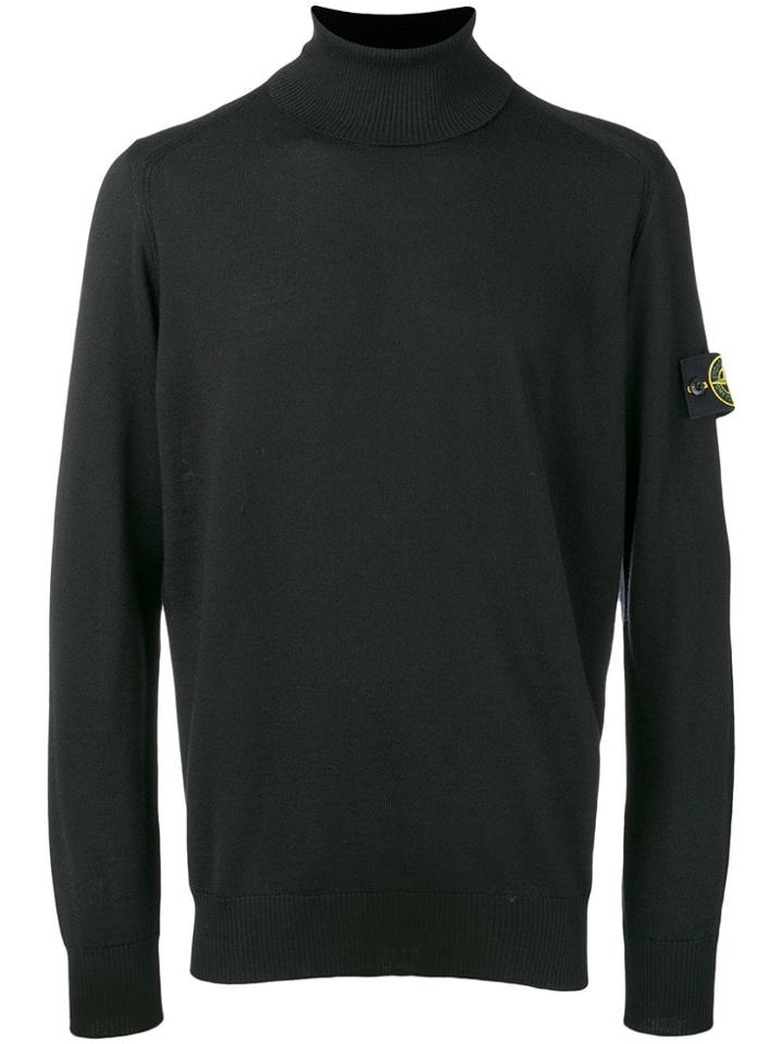 Stone Island Turtle Neck Jumper - Black