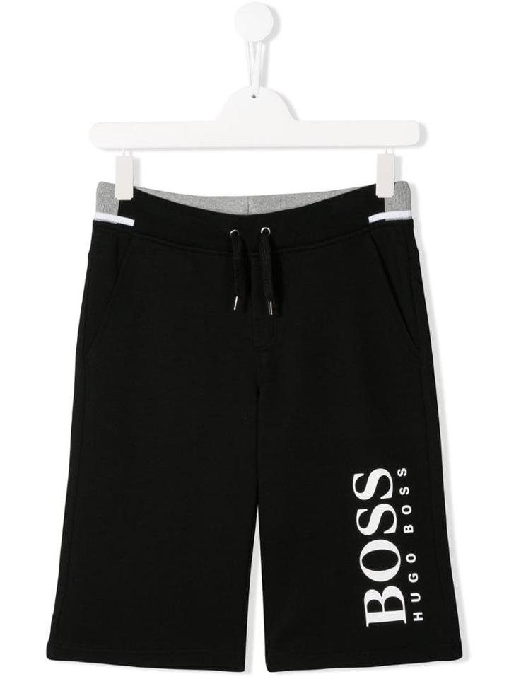 Boss Hugo Boss Teen Logo Print Shorts - Black