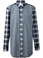 Givenchy Contrast Check Shirt, Men's, Size: 39, Cotton