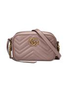 Gucci Gg Marmont Matelassé Mini Bag - Pink & Purple