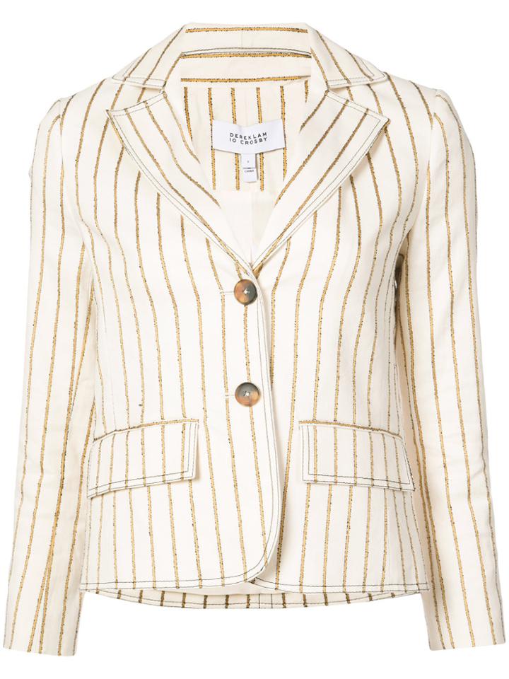 Derek Lam 10 Crosby Cropped Blazer - Nude & Neutrals