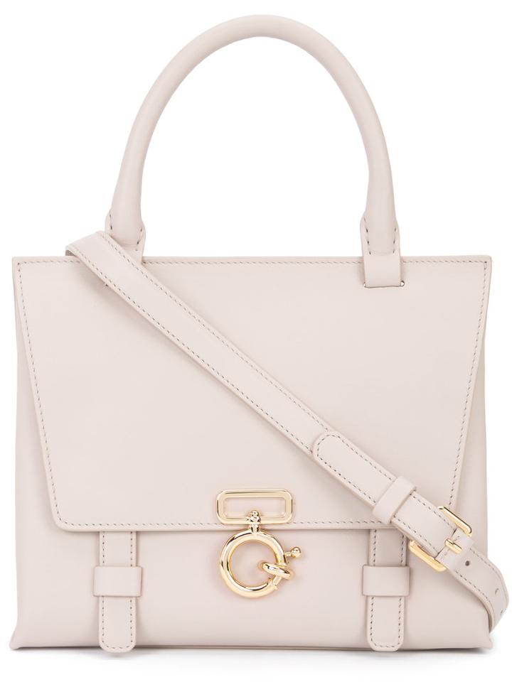 Derek Lam 10 Crosby - Top Handle Tote - Women - Nappa Leather - One Size, Women's, Nude/neutrals, Nappa Leather